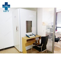 Audiometric booth for test hearing