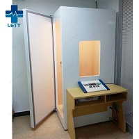 Mobile audiometric booth for hearing test