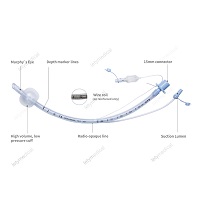 Airway throat Intubation Tube and Respiratory Tracheal Tubes Cuffed Tracheal Tube Reinforced and Cuffed